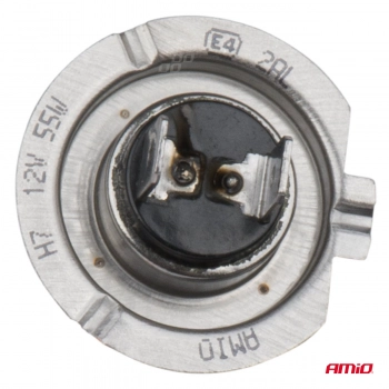Żarówka halogenowa H7 12V 55W filtr UV (E4) Super White AMIO-01157