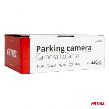 Kamera cofania parkowania HD-320 LED 12v 720p AMIO-03532