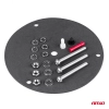 Lampa ostrzegawcza błyskowa kogut 80 LED magnes R10 12V 24V W14M AMIO-01503