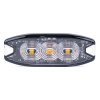 Lampa błyskowa ostrzegawcza płaska 3 LED R65 R10 12-24V AMIO-02297