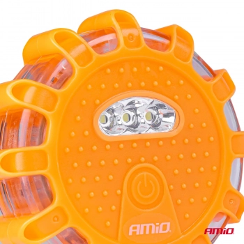Lampa ostrzegawcza awaryjna z funkcją latarki 3xAAA IP65 12SMD + 3SMD AMIO-02499