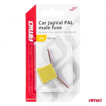 Bezpiecznik samochodowy JAPVAL PAL męski 48mm 60A AMIO-03421