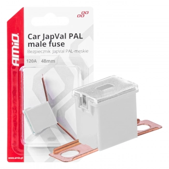 Bezpiecznik samochodowy JAPVAL PAL męski 48mm 120A AMIO-03425