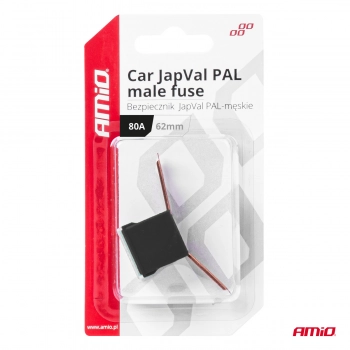 Bezpiecznik samochodowy JAPVAL PAL męski 62mm 80A AMIO-03432