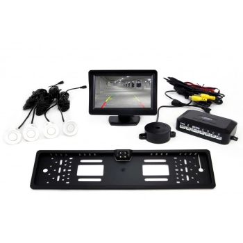 Zestaw czujników TFT01 4,3" z kamerą CAM-402 LED 4 sensory białe