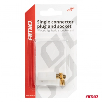 Wtyczka gniazdo kostka złącze 1 PIN + konektory AMIO-03511