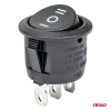 Włącznik przełącznik czarny okrągły 12V 230V BU03 AMIO-3614