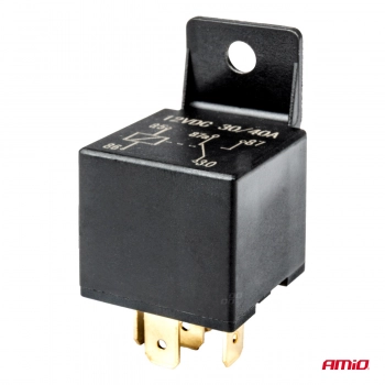 Przekaźnik samochodowy wiązka gniazdo 5 PIN 12V 40A AMIO-03510
