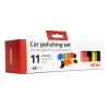 Zestaw gąbek do polerowania gąbki polerskie 9 el.+ dysk 80 mm + adapter M14 AMIO-02647