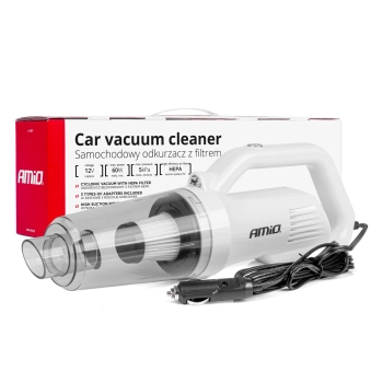 Odkurzacz samochodowy 12V 60W HEPA 5kPa AMIO-03691
