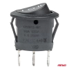 Włącznik czarny okrągły 12/230V BU03 AMIO-02463