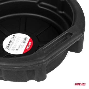 Miska z lejkiem do zlewania oleju spuszczania płynów cieczy 16 l 56 cm AMIO-04053
