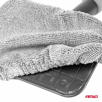 Myjka do szyb okien luster teleskopowa prostokątna mikrofibra 30,5/46 cm AMIO-03859