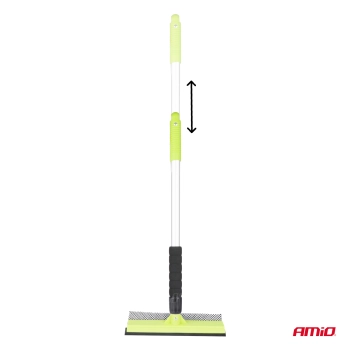 Myjka do szyb okien luster + ściągaczka do wody teleskopowa aluminiowa 55/80 cm AMIO-03856