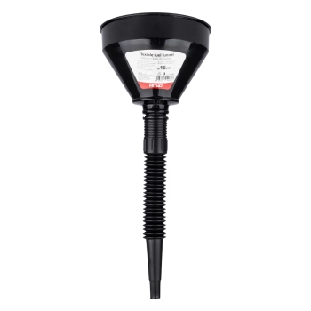 Lejek elastyczny czarny uniwersalny z sitkiem do paliwa cieczy wody 16 cm AMIO-04038