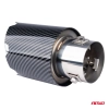 Końcówka tłumika wydechu stal nierdzewna carbon AMIO-04065