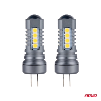 Żarówki LED CANBUS 3030 18SMD HP24W White 12V 24V AMIO-02803