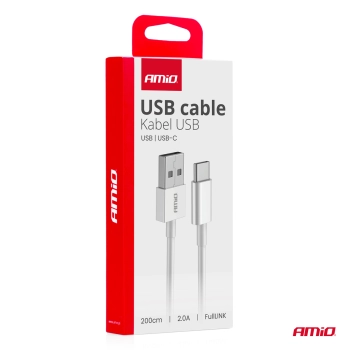 Kabel do ładowania USB-A - USB-C 2A 200cm FullLINK AMIO-03894