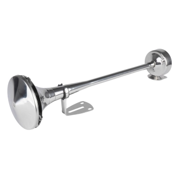Klakson fanfara sygnał dźwiękowy chrom 520 mm 12V 24V HighTone AMIO-04077