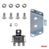 Klakson sygnał dźwiękowy komplet 2 szt. czerwone 125 mm 12V AMIO-04075