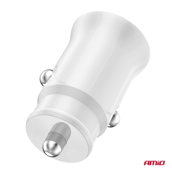 Ładowarka samochodowa 2x USB-A 2.1A AMIO-03872