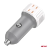 Ładowarka samochodowa USB-A+ USB-C 20W AMIO-03882