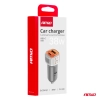 Ładowarka samochodowa USB-A+ USB-C 38W AMIO-03883