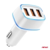 Ładowarka samochodowa 3x USB-A 30W AMIO-03889