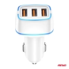 Ładowarka samochodowa 3x USB-A 30W AMIO-03889