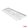Ramka tablicy rejestracyjnej metalizowana biała AMIO-03180