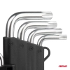 Klucze TORX krótkie 125 mm 9 szt. TKS AMIO-01040