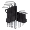 Klucze IMBUS zestaw kluczy imbusowych krótkie 125 mm 9 szt. AMIO-01041