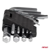 Klucze IMBUS zestaw kluczy imbusowych krótkie 125 mm 9 szt. AMIO-01041
