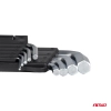 Klucze IMBUS zestaw kluczy imbusowych krótkie 125 mm 9 szt. AMIO-01041
