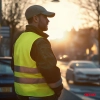 Kamizelka ostrzegawcza odblaskowa żółta XXL z certyfikatem AMIO-01734