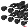 Zestaw czujników parkowania cofania LED 8 sensorów czarne AMIO-01560