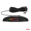 Zestaw czujników parkowania cofania LED 8 sensorów czarne AMIO-01560