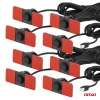 Czujniki parkowania cofania czarne wewnętrzne 16,5mm 8szt LED 3D AMIO-03196