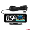 Czujniki parkowania cofania czarne wewnętrzne 16,5mm 8szt LED 3D AMIO-03196