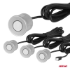 Zestaw czujników parkowania czujniki cofania LED GRAF 4 sensory srebrne AMIO-01561