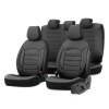 Komplet pokrowców na fotele samochodowe OTOM INSPIRE 3501 BLACK ECO-LEATHER 3-ZIP