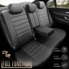 Komplet pokrowców na fotele samochodowe OTOM INSPIRE 3501 BLACK ECO-LEATHER 3-ZIP