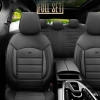 Komplet pokrowców na fotele samochodowe OTOM INSPIRE 3501 BLACK ECO-LEATHER 3-ZIP