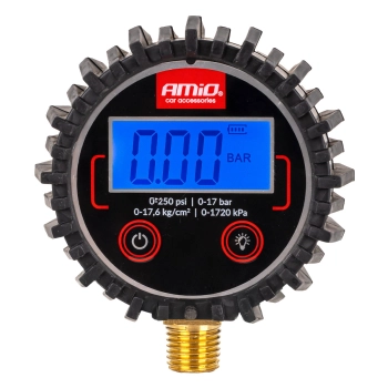 Ciśnieniomierz cyfrowy manometr elektryczny 17 bar G 1/4" AMIO-04463