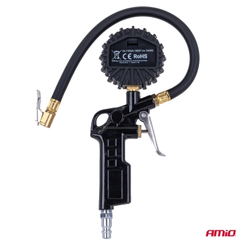 Pistolet do pompowania z manometrem cyfrowym 17 bar AMIO-04466