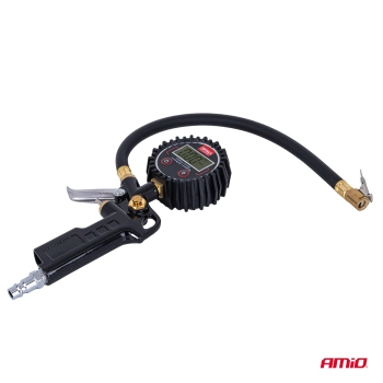 Pistolet do pompowania z manometrem cyfrowym 17 bar AMIO-04466