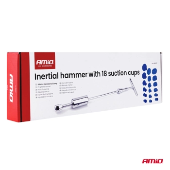 Młotek bezwładnościowy do wgnieceń karoserii z 18 grzybkami PDR AMIO-04597