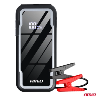 Urządzenie rozruchowe 3w1 booster powerbank latarka LED 12V 12Ah 1600A AMIO-04678