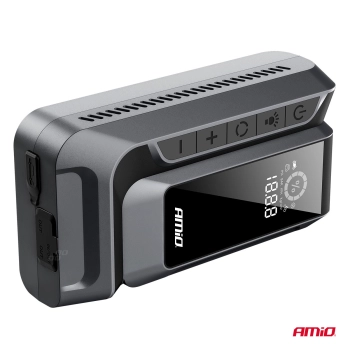 Urządzenie rozruchowe 4w1 booster powerbank kompresor latarka LED 12V 12Ah 1600A AMIO-04677