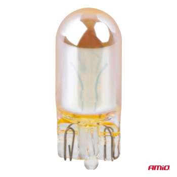 Żarówki halogenowe WY5W 12V5W LumiTec pomarańczowe chrom 2szt. AMIO-04626